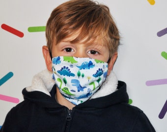 Kids Face Mask | Dinosaur Kids Face Mask | Little Boy Face Mask | Boy Face Mask | Light Weight Face Mask | Youth Face Mask | Boys Facemask