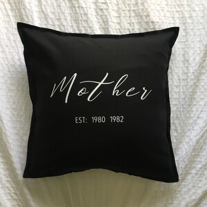 Custom Pillow for Mom | Mother Pillow with Birth Years | Personalized Gifts for Mom | Mom Gift | Gift for Wife | Personalized Pillow for Mom
