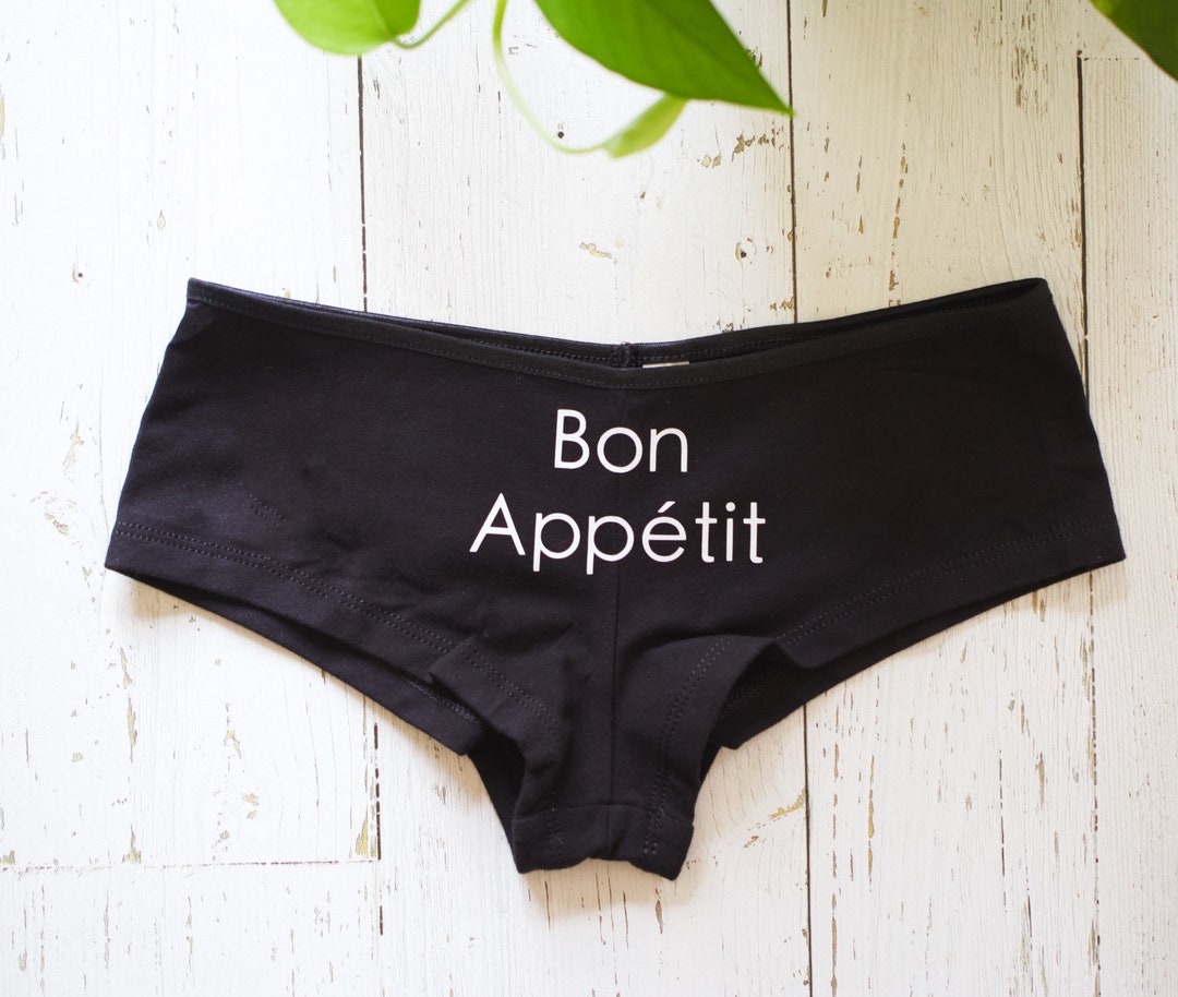 Funny Womens Underwear Bon Appétit Underwear Funny Gifts Etsy