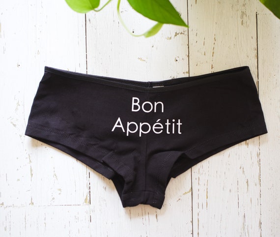 Funny Womens Underwear Bon Appétit Underwear Funny Gifts Funny