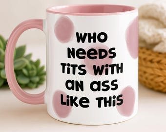 Mug survivante du cancer du sein - Double mastectomie - Qui a besoin de seins avec un cul comme celui-ci - Mug de soutien pour femme