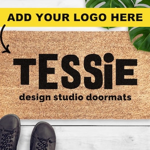 Custom Doormat - Customized Business Logo Mat - Personalized Doormat - Add Your Logo Here - Custom Design Door Mat - Closing Gift Custom Rug