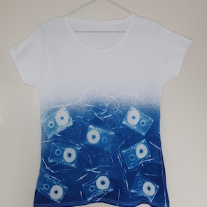 Camiseta cianotipia