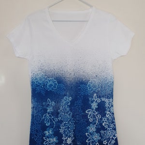 Camiseta cianotipia