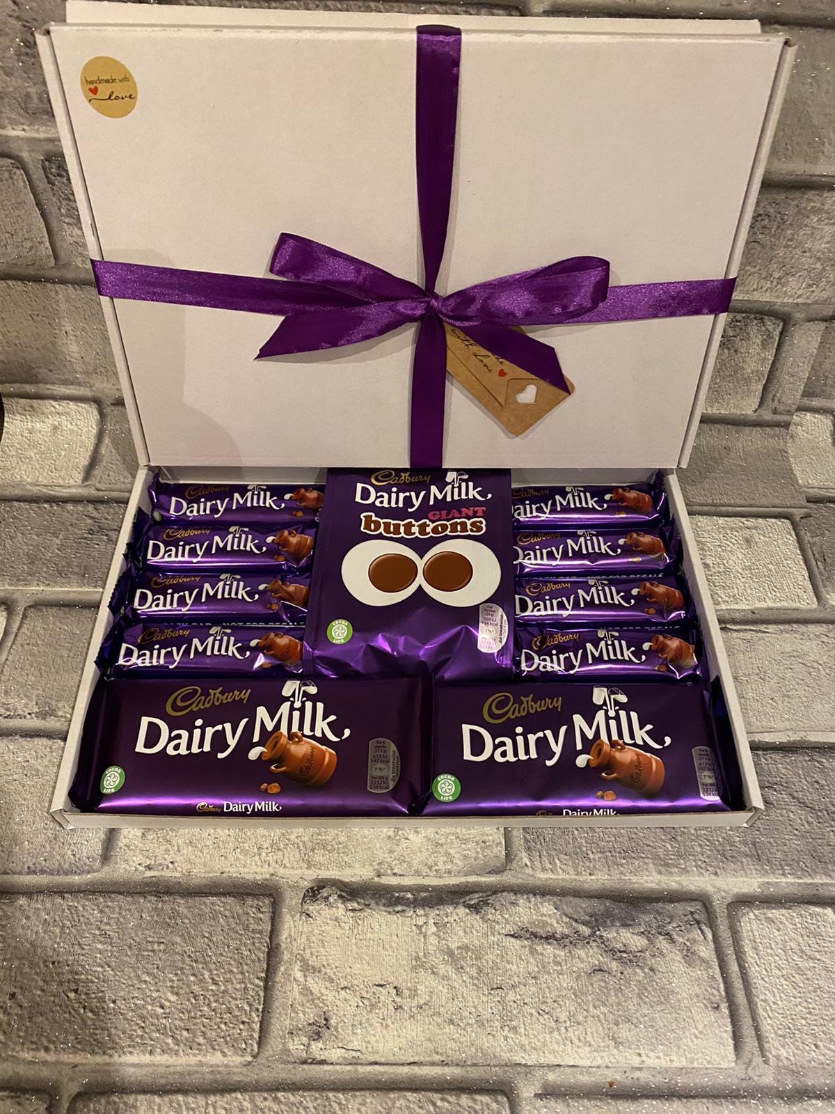 Cadburys Dairy Milk Large Chocolate Gift Box Hamper Present Etsy UK