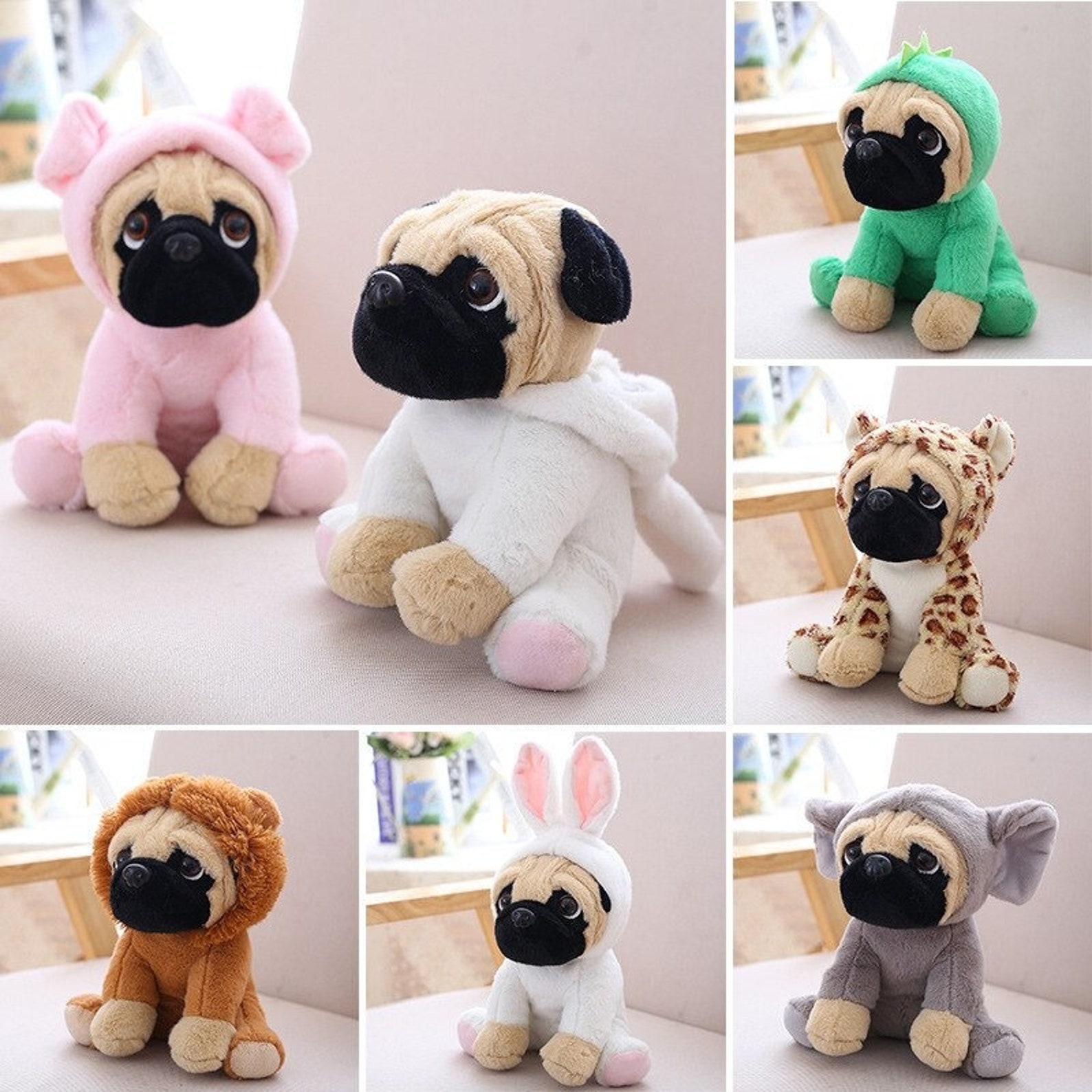 Teddy Bear Plush Pug Cute Pug Toy Toy for Kids Gift for Etsy