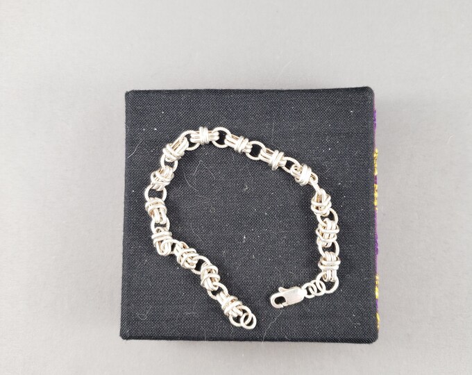 Vintage Sterling Silver Bracelet Etsy