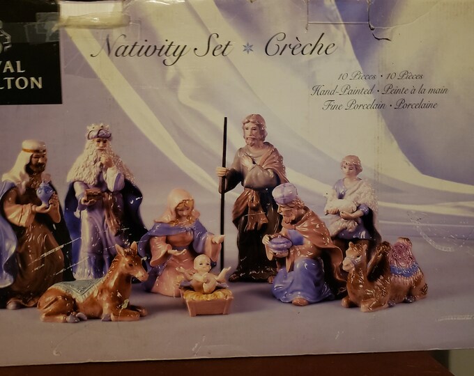 Vintage Royal Doulton Nativity Set Etsy