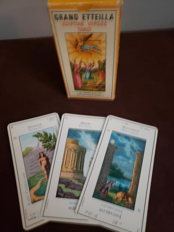 Vintage Grand Etteilla Tarot Cards - Etsy