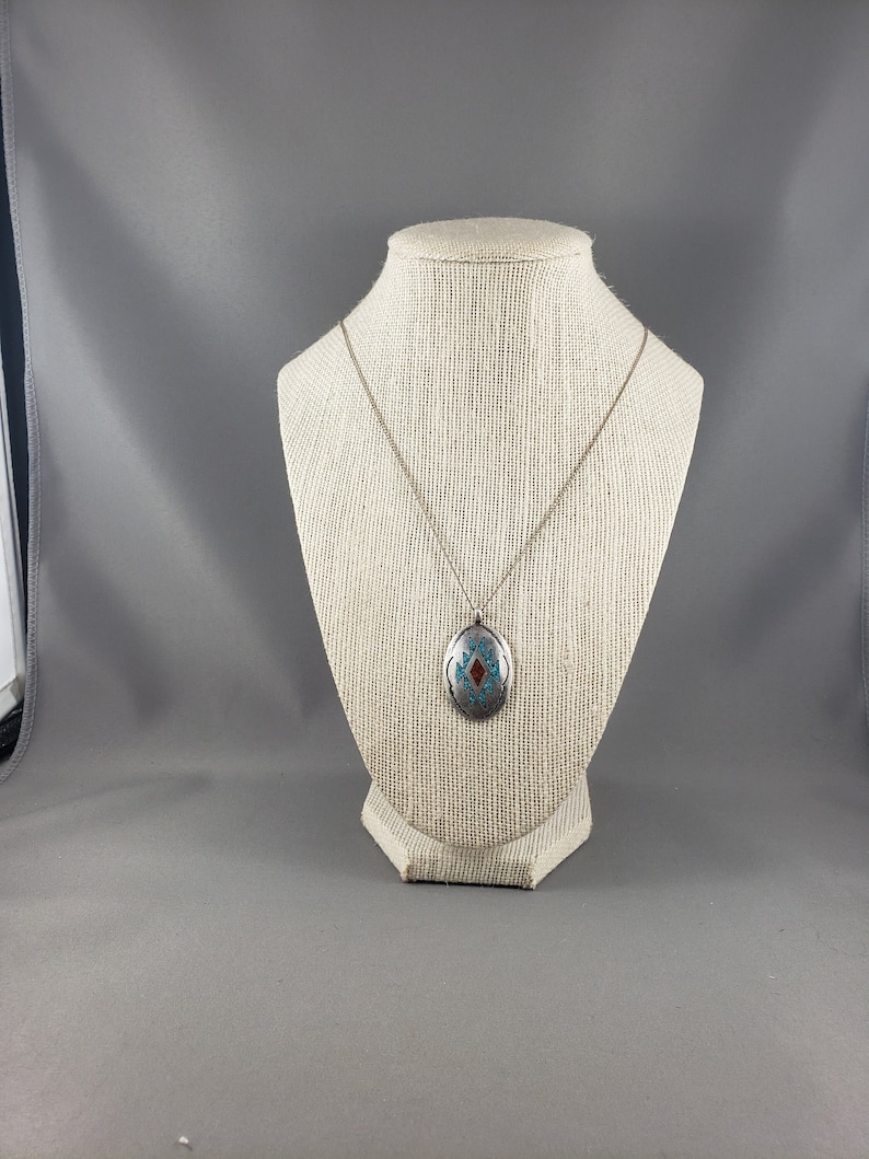 Vintage Sterling Silver Pendant & Chain Etsy