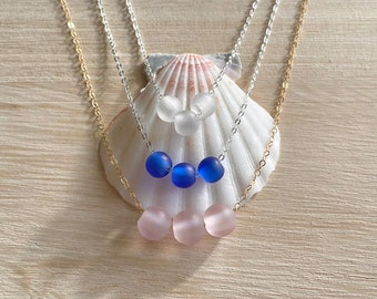 Floating Sea Glass Necklace
