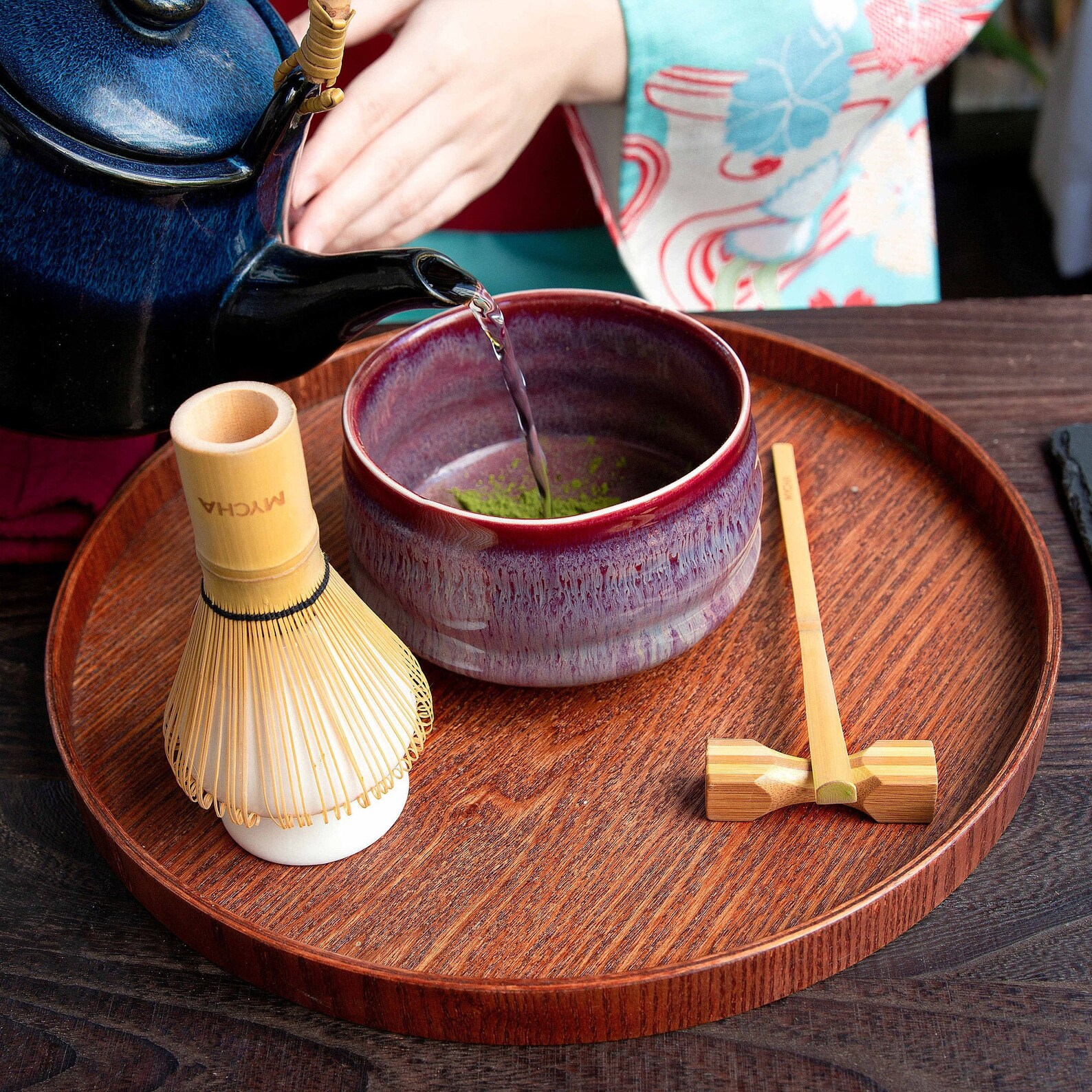 Handmade Matcha Bowl Matcha Gift Set With Bamboo Whiskwhisk Etsy