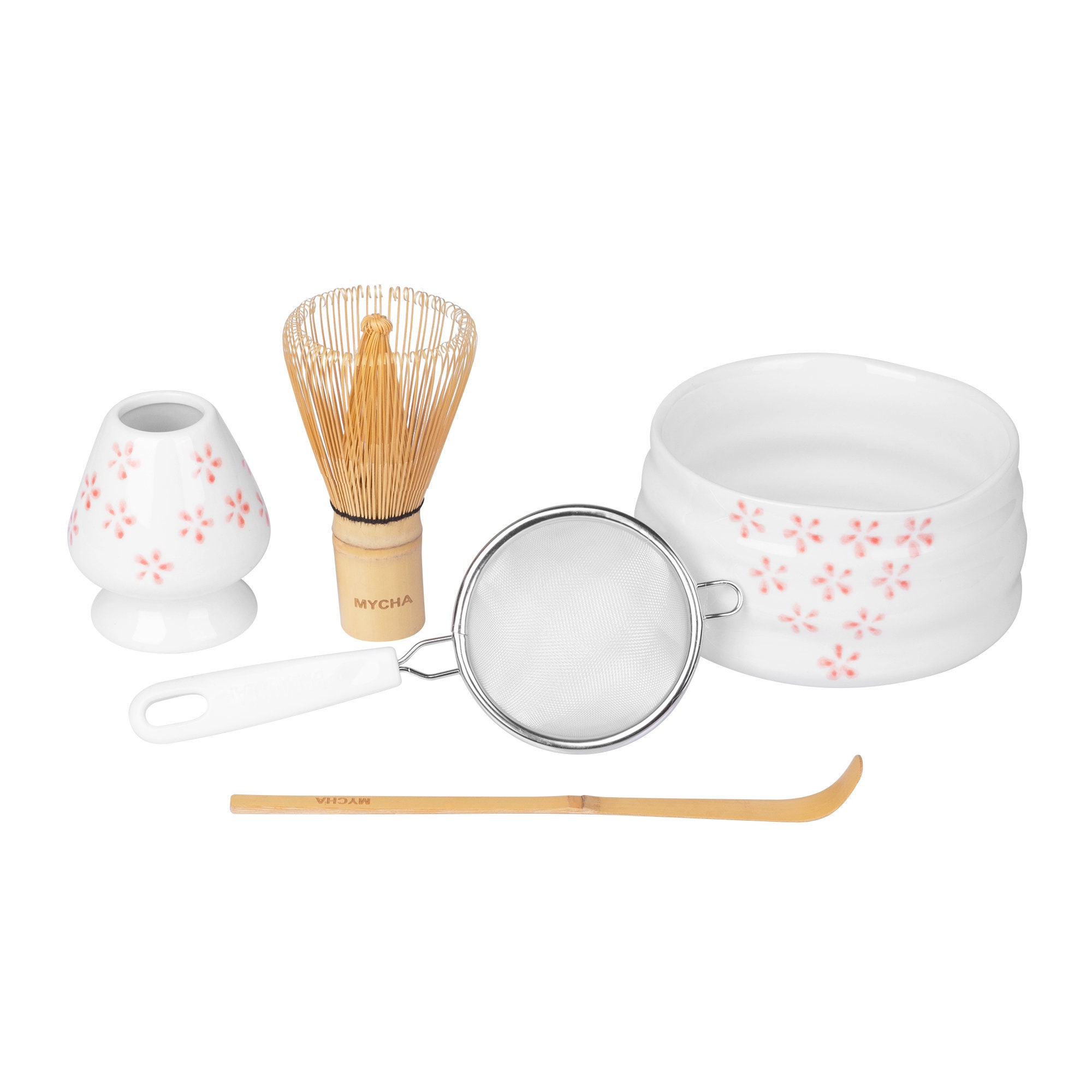 Handmade Ceramic Matcha Set (bowl, Cup, And Holder