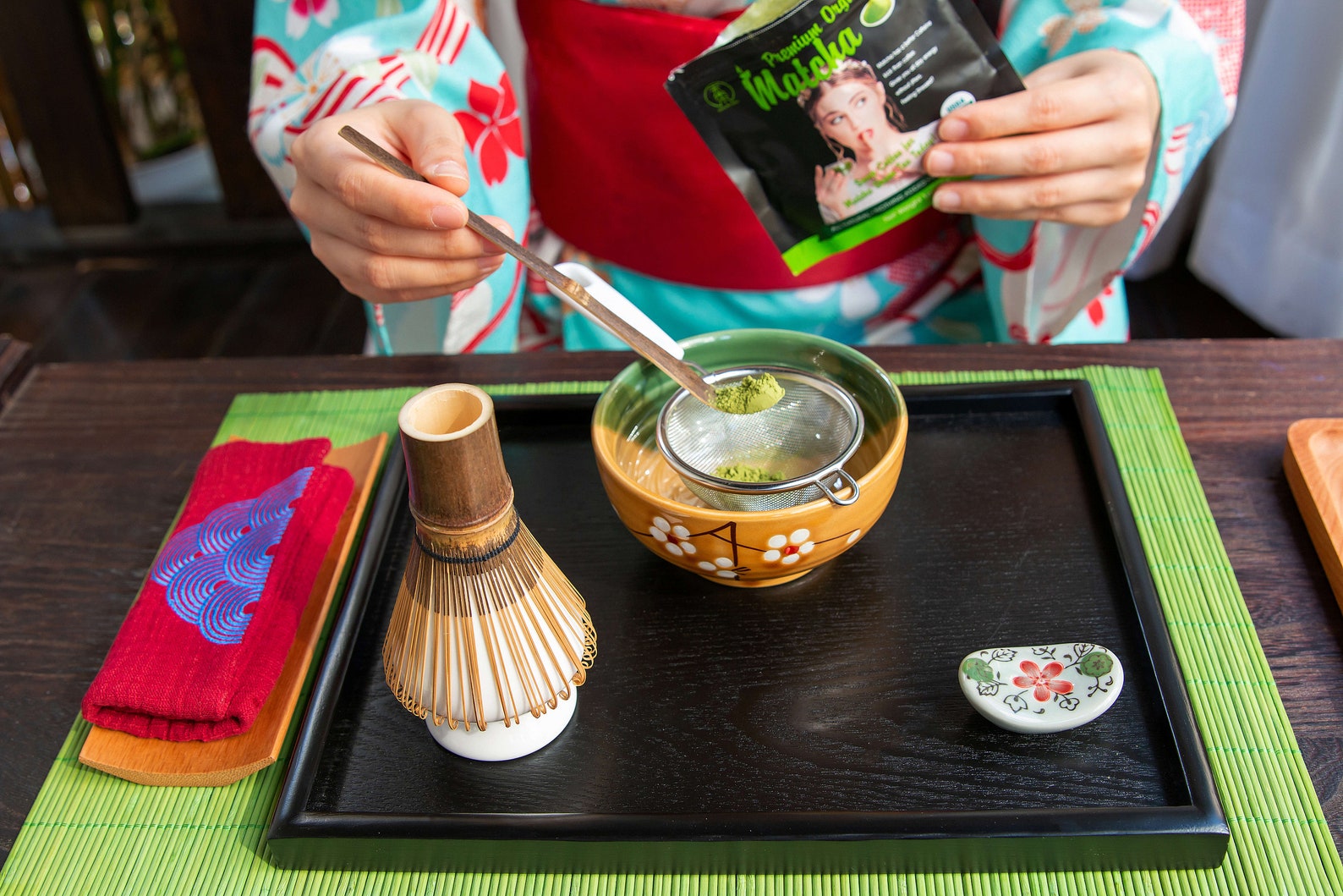 Handmade Matcha Bowl Matcha Gift Set With Bamboo Whiskwhisk Etsy