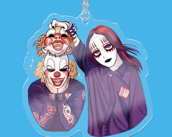 Llavero de payaso Joey y Shawn chibi bonito