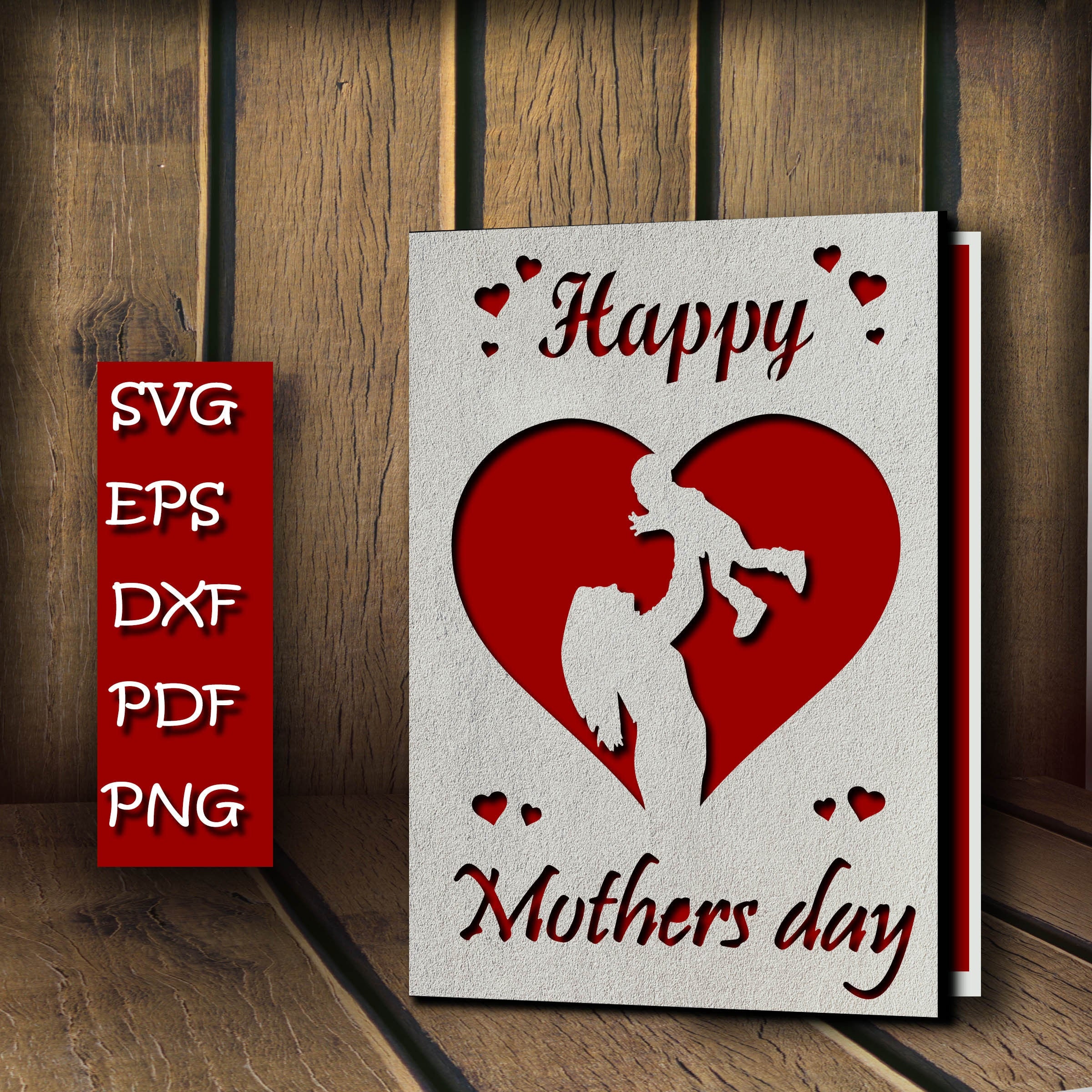 Download Happy mothers day card svg cut file for cricut silhouette ...
