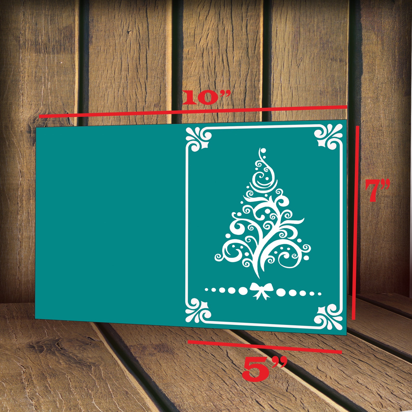 Christmas card SVG template cricut papercut and lasercut Etsy