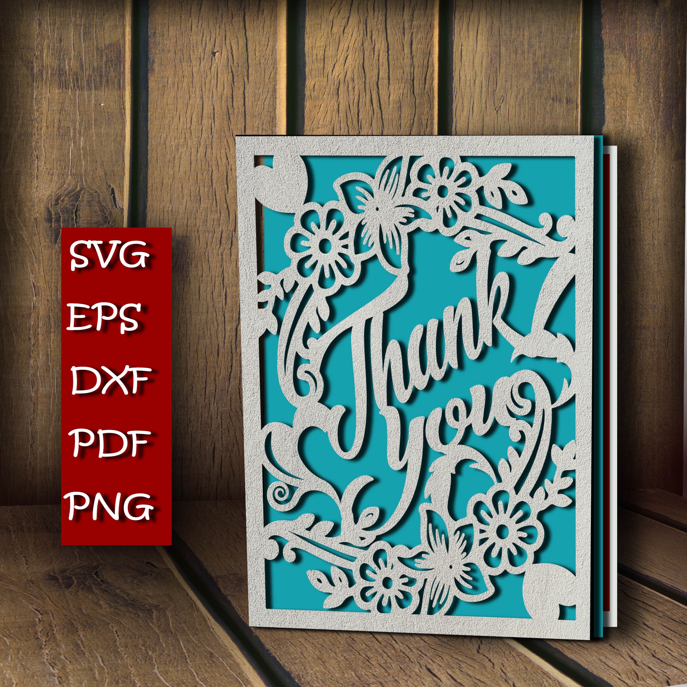 Thank You Card Cricut Template Free