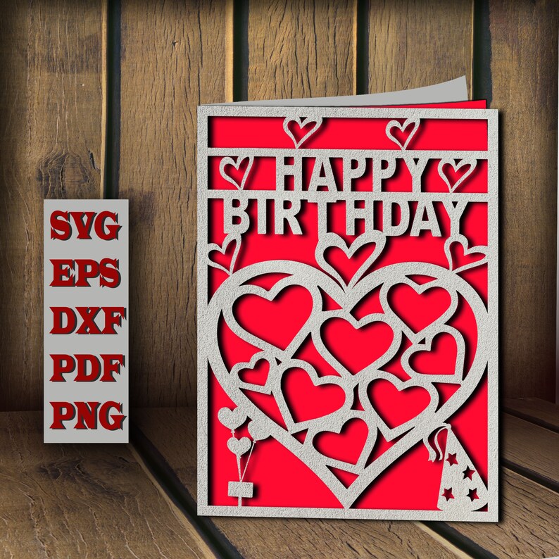 Download Svg Cut Birthday Card Template For Boyfriend And Girlfriend Happy Birthday Card Svg Cricut File Papercut Lasercut Template Gift For Him Her Paper Paper Party Supplies Seasonalliving Com