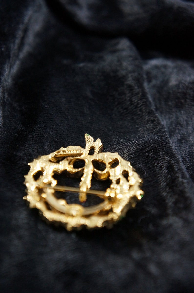 80s Gerry/'s Christmas Wreath Brooch