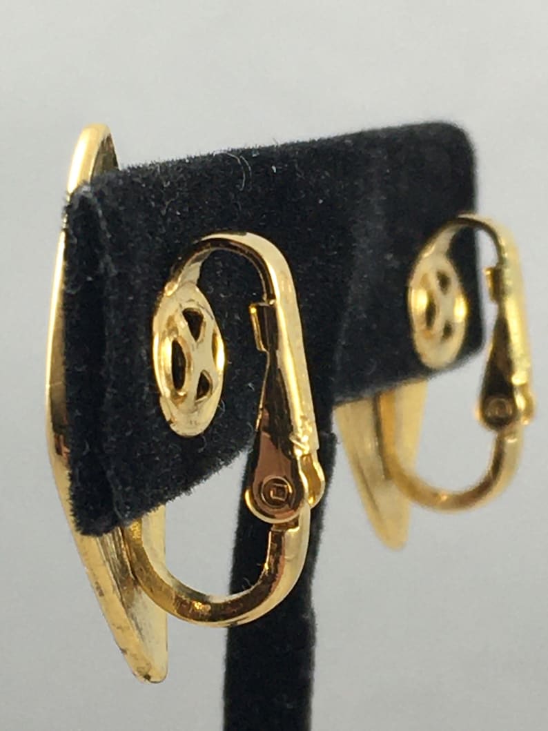 Trifari Gold Tone Clip Ons