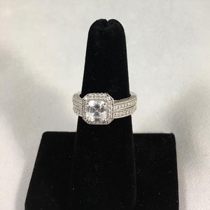 Cushion Cut CZ Bridal Set