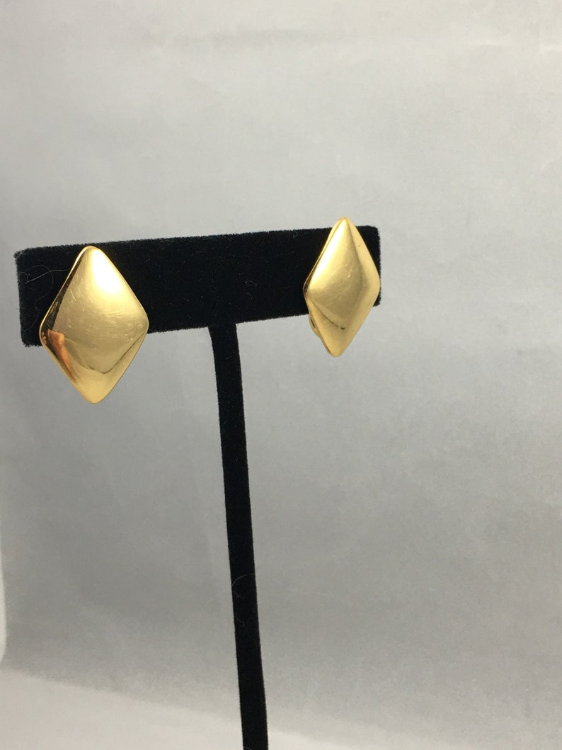 Trifari Gold Tone Clip Ons