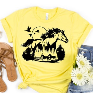 Horse Lover Shirt,Gift For Her,Country Shirt,Gift For Horse Lovers,Animal Lover Shirt,Horse Shirt,Farm Shirt,Gift for Women,Mom Gift image 1