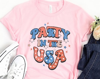 Retro Party in the USA Shirt,Party In The USA Shirt,4th of July Shirt,Independence Day Shirt,USA Patriotic Tee,4th of July Party Shirt