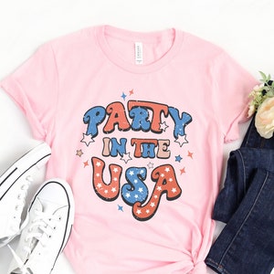 Retro Party in the USA Shirt,Party In The USA Shirt,4th of July Shirt,Independence Day Shirt,USA Patriotic Tee,4th of July Party Shirt