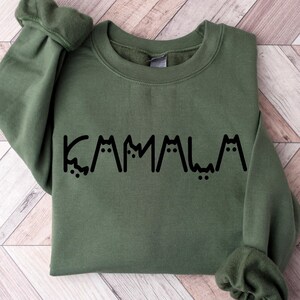 Kamala Harris La Sweatshirt, Kamala 2024 T Sweatshirt, Madam President Sweatshirt, Vote America, President Election, Comma La Sweatshirt