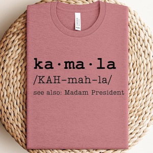 Kamala Harris La Sweatshirt, Kamala 2024 T Sweatshirt, Madam President Sweatshirt, Vote America, President Election, Comma La Sweatshirt