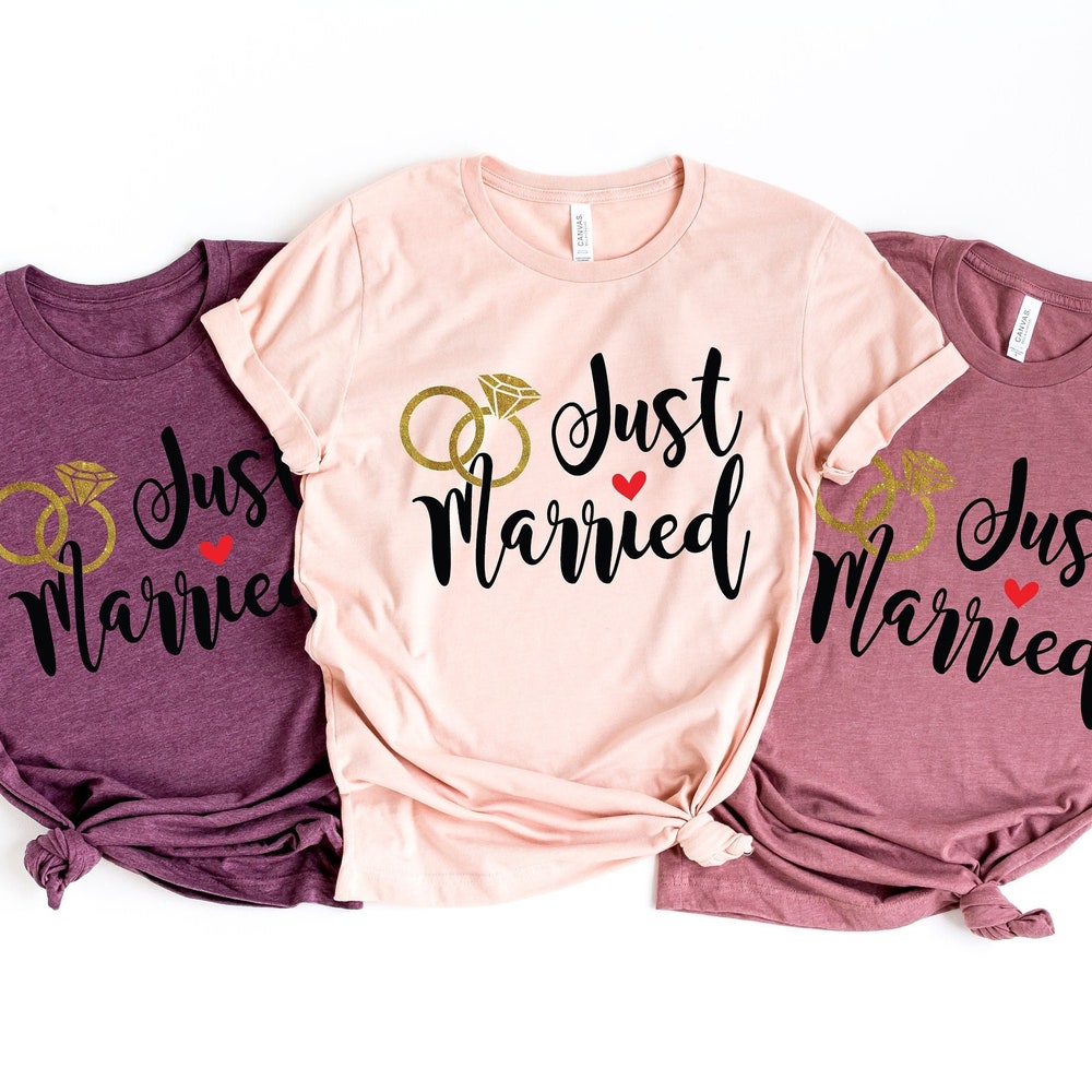 Metroz Style Just Married Shirts, Honeymoon Shirts, Newlywed Shirts, Wedding Shirt, Wife And Hubs Shirts, Just Married Shirts, Couples Shirts