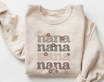 Felpa Nana, T-shirt Nana, Maglietta Nana, Camicia Nana carina, Regalo per Nana, Regalo della nonna, Camicia della nonna, Maglietta della nonna, Camicie Mimi Gigi