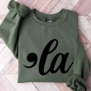 Kamala Harris La Sweatshirt, Kamala 2024 T Sweatshirt, Madam President Sweatshirt, Vote America, President Election, Comma La Sweatshirt