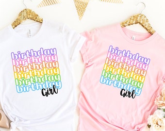 Birthday Girl Shirt,girls Birthday Party,birthday Girl Shirt