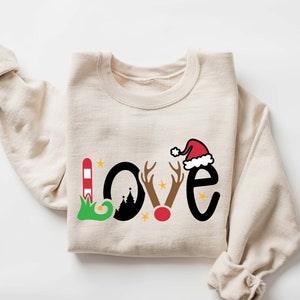 Love  Sweatshirt,Christmas Family Shirt,Christmas Gift,Holiday Gift,Christmas Family Matching Shirt,Christmas Deer Shirt,Christmas Gift