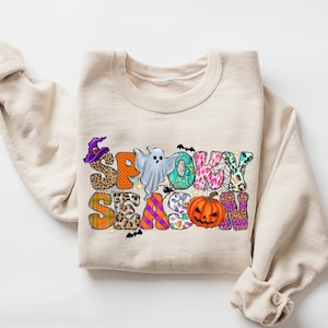 Spookachtig seizoen Ghost Sweatshirt, Ghost Sweatshirt, Halloween favoriet, schattig Ghost Sweatshirt, Halloween Gift, Spooky Season Shirt