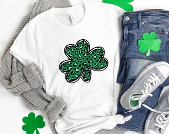 St Patricks Day Shirt,Leopard Shamrock Shirt,Shamrock Shirt, St. Patty's Shirt,Irish Shirt,Shenanigans Drinking Shirt,Family Matching Shirt