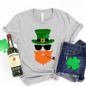 Leprechaunface Shirt,Shamrocks Shirt, Patricks Day Shirt Funny Lucky Shirt,St Patrick&#39;s,St Paddys Day,Shamrock,St Patrick&#39;s Matching Tee