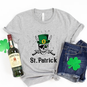 Patricks Day Skull Shirt,Shamrocks Shirt, Patricks Day Shirt Funny Lucky Shirt,St Patrick's,St Paddys Day,Shamrock,St Patrick's Matching Tee