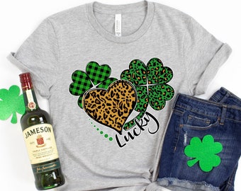 St Patricks Day Shirt,Leopard Shamrock Shirt,Shamrock Shirt, St. Patty's Shirt,Irish Shirt,Shenanigans Drinking Shirt,Family Matching Shirt