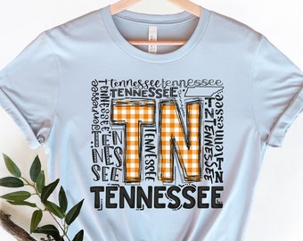 Tennessee Shirt,Tennessee Home Tee,ennessee State Map Shirt,Tennessee Travel Gifts,Tennessee Clothing,Tennessee Woman Shirt,TN State