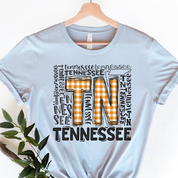 Tennessee Shirt,Tennessee Home Tee,ennessee State Map Shirt,Tennessee Travel Gifts,Tennessee Clothing,Tennessee Woman Shirt,TN State