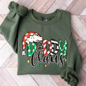 Daddy Claus Sweatshirt,Weihnachtshemd,Weihnachtshemd 2023,Weihnachtsgeschenk für Papa,Weihnachtsvater, passendes Familien-Weihnachts-Sweatshirt