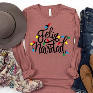 Feliz Navidad Shirt, Spanish Merry Christmas Shirt, Christmas lights Shirt, Christmas Family Matching, Cute family shirt, Christmas 2021