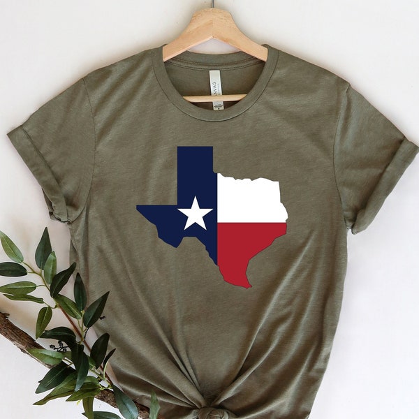 Texas Shirt, Texas Karte Silhouette T-Shirt, Texas Städte Shirt, Texas Liebhaber Shirt, Geschenk für Texas Liebhaber, Texas Zustand Shirt, Texas Heimat Shirt