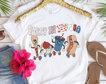 Retro Party in the USA Shirt,Party In The USA Shirt,4th of July Shirt,Independence Day Shirt,USA Patriotic Tee,4th of July Party Shirt