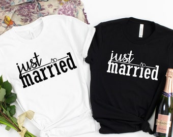 Just Married Shirt,Mr and Mrs,Just Married Shirt,Honeymoon Shirt,Wedding Shirt,Wife and Hubs Shirts,Just Married Shirts,Couple Shirts