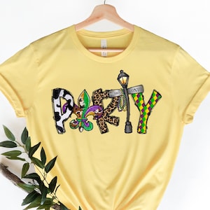 Mardi Gras Party Sweatshirt, Nola Shirt,Fat Tuesday Shirt,Flower de luce tee,Saints New Orleans Shirt,Mardi Gras Carnival,Mardi Gras Symbol